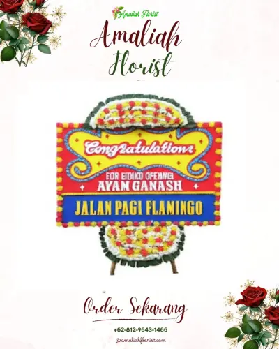 Bunga Papan Congratulation di Cemplang